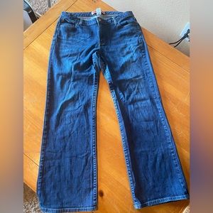 Gap Essential Fit 12 regular straight leg jeans dark blue zip closure
